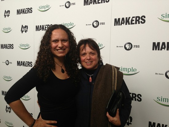 Chicana feminist Cherríe Moraga and I at the MAKERS: Women Who Make America premiere in New York (photo credit, Ileana Jiménez).