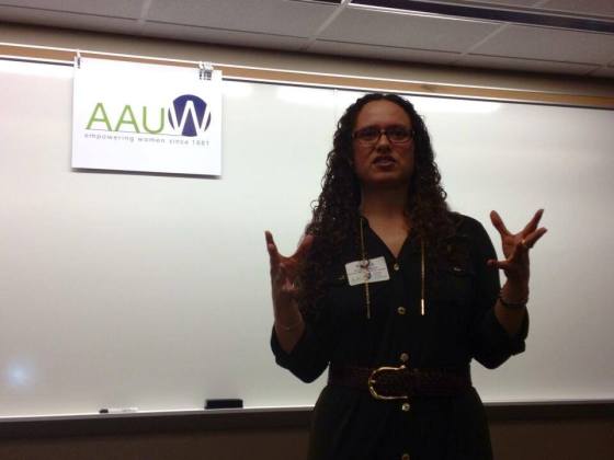 I delivered the keynote at the AAUW's first ever symposium on teaching women's and gender studies in K-12 schools. The symposium was held in St. Louis (photo credit: Holly Kearl). 
