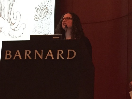 I had the honor of being a part of the opening plenary at this year's Scholar & Feminist Conference hosted by the Barnard Center for Research on Women (photo credit: Sarah Rodriguez). 